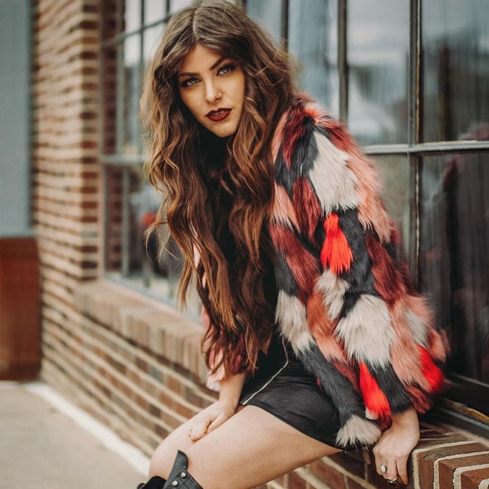 Honey bun faux fur jacket